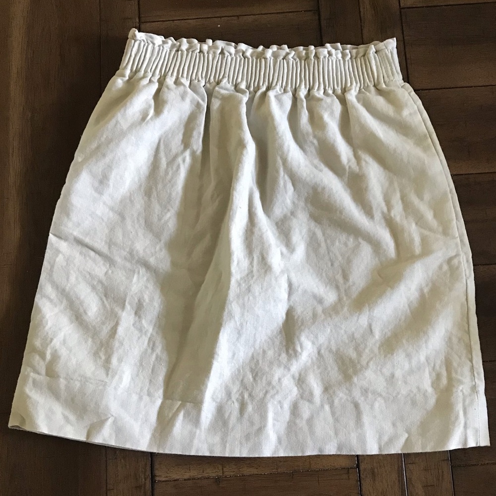 J.Crew Tan Paper bag skirt